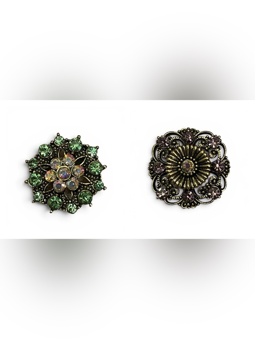 Floral brooches